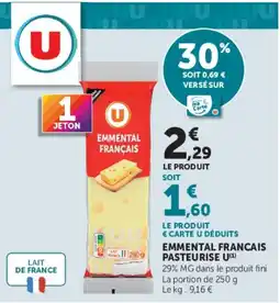 Hyper U U Emmental Français offre