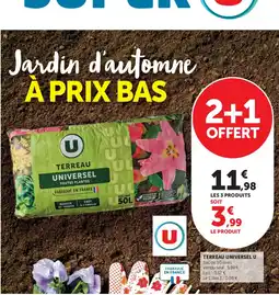Super U U Terreau universel offre