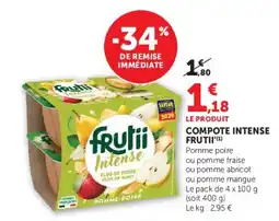 Hyper U Frutii Compote intense offre