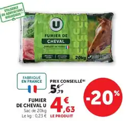 Super U FUMIER DE CHEVAL U offre