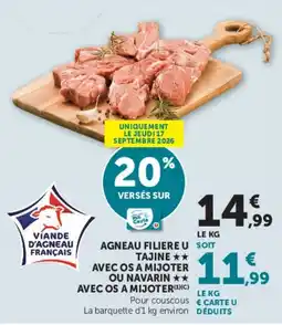 Hyper U AGNEAU FILIERE U offre