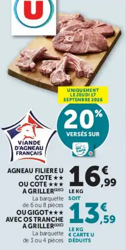 Hyper U AGNEAU FILIERE U offre