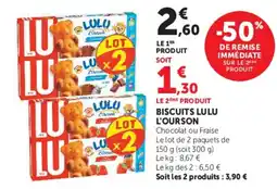 Hyper U LULU Biscuits LULU L'OURSON offre