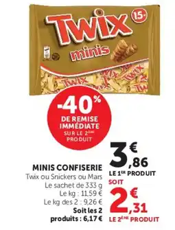 Hyper U Twix minis offre