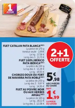 Hyper U Fuet Catalan Pata Blanca offre