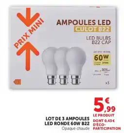 Hyper U AMPOULES LED offre