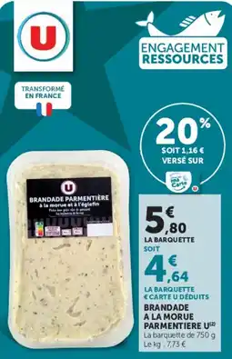 U Express U Brandade parmentière offre