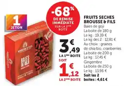 Hyper U BROUSSE & FILS Baies de goji offre