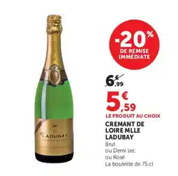 Super U LADUBAY CREMANT DE LOIRE offre