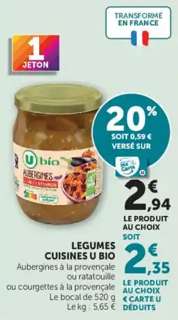Hyper U U bio Aubergines offre