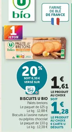 Hyper U U bio Biscuits offre