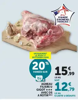 Super U Filière U Agneau Gigot offre