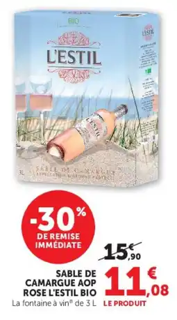 Hyper U L'ESTIL SABLE DE CAMARGUE offre