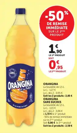 Hyper U ORANGINA offre
