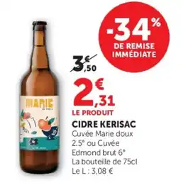 Hyper U Kerisac Cidre offre