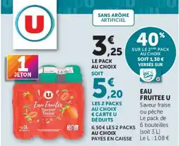 Hyper U Eau Fruitee U offre