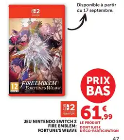 Hyper U Nintendo Switch 2 Fire Emblem: Fortune's Weave offre