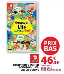 Hyper U Nintendo Switch Tomodachi Life: Une Vie de Rêve offre