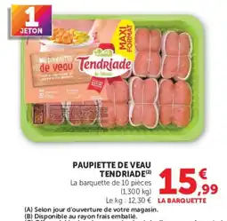 Hyper U Tendriade paupiette de veau offre