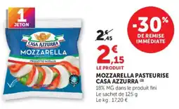 U Express CASA AZZURRA MOZZARELLA offre