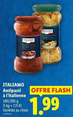 Lidl ITALIAMO Antipasti à l'italienne offre