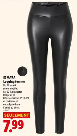 Lidl ESMARA Legging femme offre