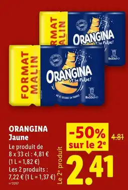 Lidl ORANGINA Jaune offre