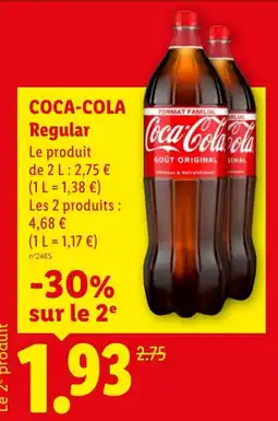 Lidl COCA-COLA Regular offre