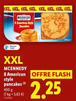 Lidl MCENNEDY 8 American style pancakes offre