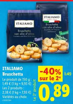 Lidl ITALIAMO Bruschetta offre