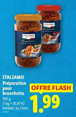 Lidl ITALIAMO Préparation pour bruschetta offre