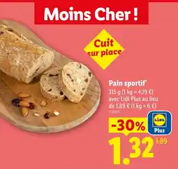 Lidl Pain sportif offre