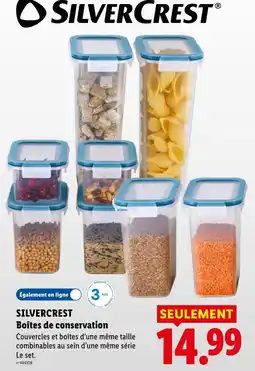Lidl SILVERCREST Boîtes de conservation offre