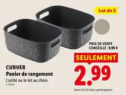 Lidl Curver panier de rangement offre