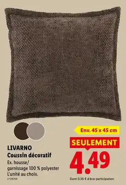 Lidl LIVARNO Coussin décoratif offre