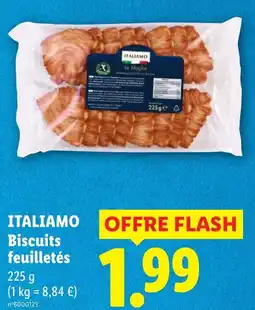 Lidl ITALIAMO Biscuits feuilletés offre