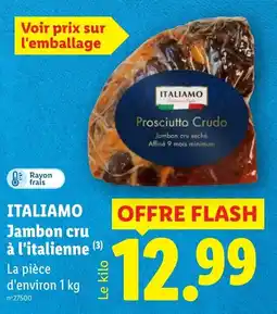 Lidl ITALIAMO Jambon cru à l'italienne offre