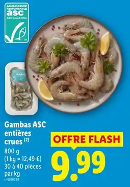 Lidl Gambas ASC offre