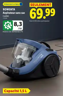 Lidl ROWENTA Aspirateur sans sac offre
