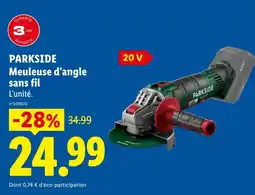 Lidl PARKSIDE Meuleuse d'angle sans fil offre