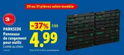 Lidl PARKSIDE Panneaux de rangement pour outils offre