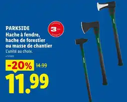 Lidl PARKSIDE Hache à fendre offre