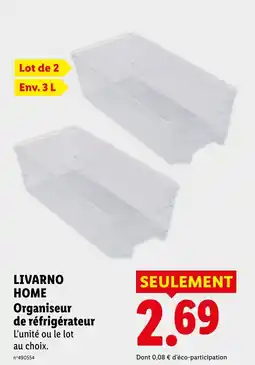 Lidl LIVARNO HOME Organisateur de réfrigérateur offre