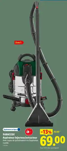 Lidl PARKSIDE Aspirateur injecteur/extracteur offre