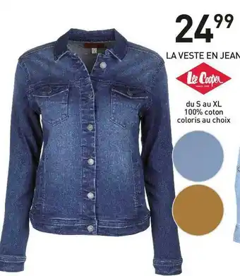 Stokomani Lee cooper la veste en jean offre