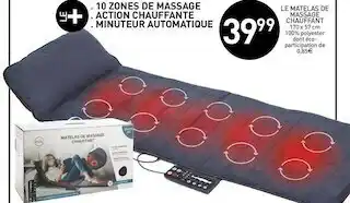 Stokomani Le matelas de massage chauffant offre