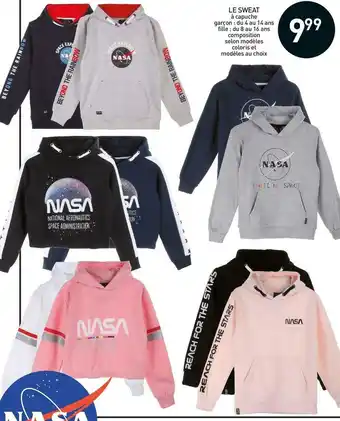 Stokomani Nasa sweat à capuche offre