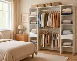 Brico Dépôt Kit dressing double colonne blanc offre