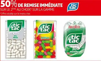 Tic tac bon plan sur la gamme  tic tac