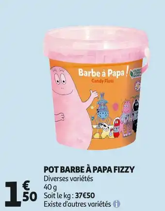 Auchan Fizzy pot barbe à papa offre